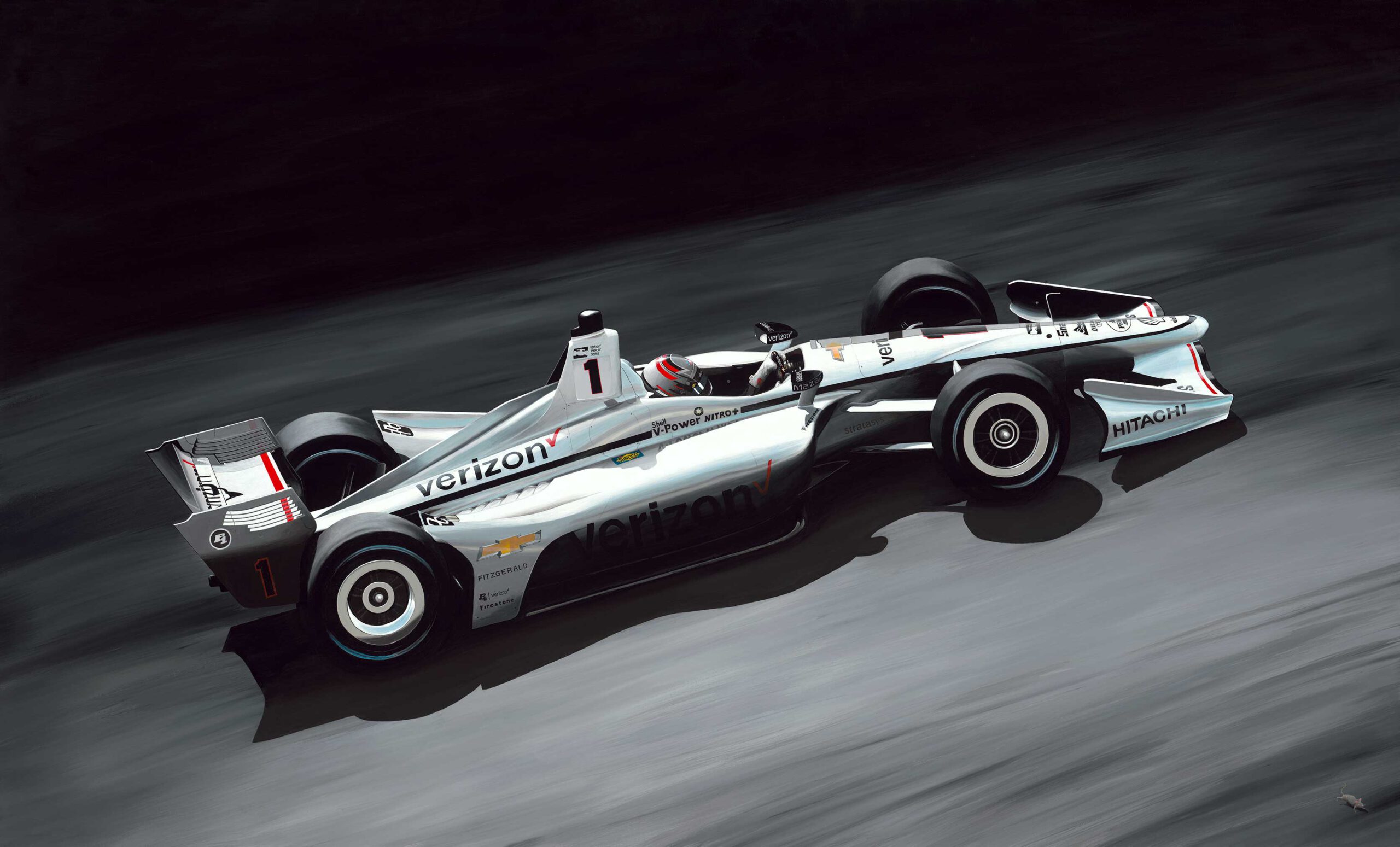 DALLARA Indy Car #2 Josef Newgarden "hitachi" Team Penske NTT Indycar Series Cha for sale online 